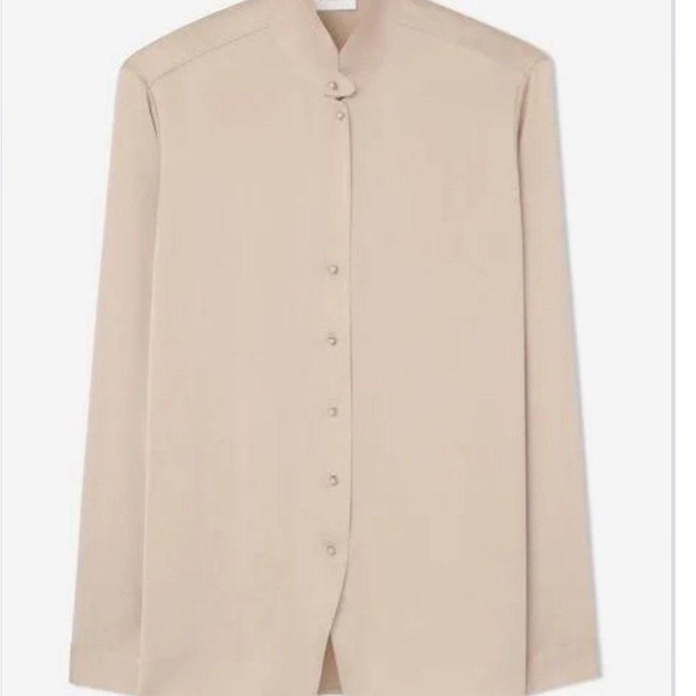 St. John Collection Cream Button Down Shirt